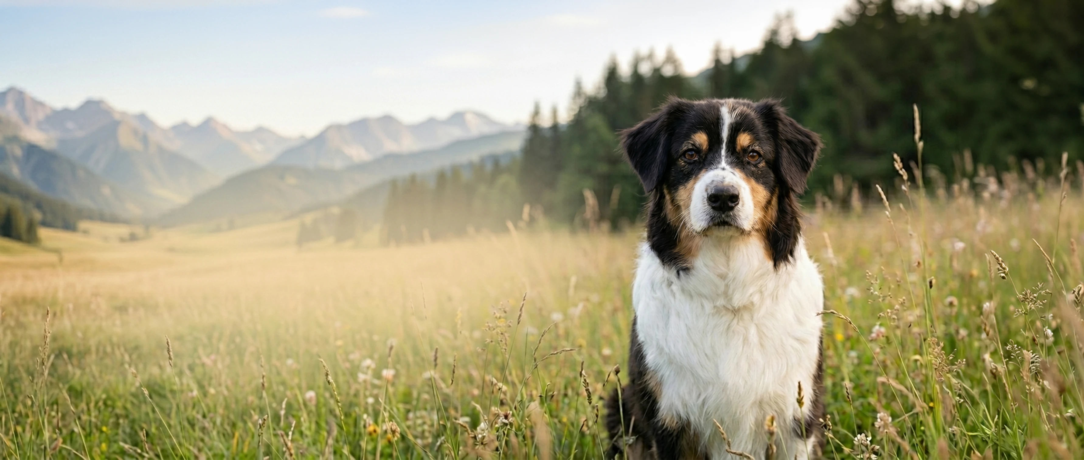 Australian Shepherd im Wald